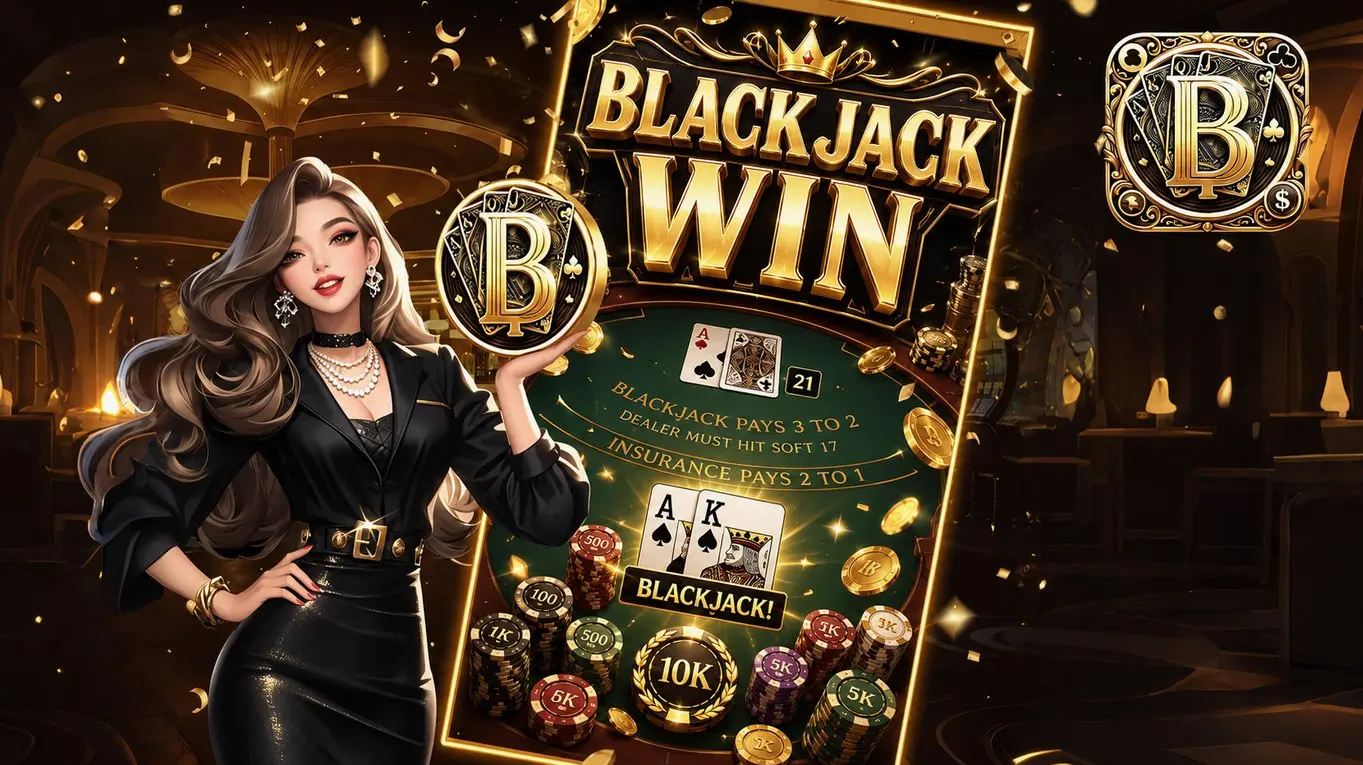 Blackjack win pays big rewards.